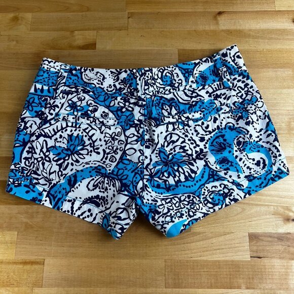 LILLY PULITZER The Walsh Short Size 000 Hippy Happy Shake Low Rise 3"‎ Inseam - Picture 2 of 9